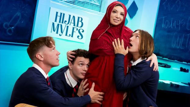 [HijabMylfs] Kiki Daire (It Takes a Real Woman to Please Three Cocks At Once / 01.02.2025)