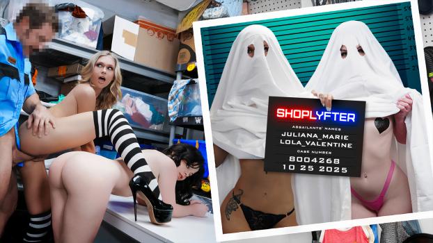 [Shoplyfter] Juliana Marie, Lola Valentine (Their Ghost Sheets Won't Hide Their Tits Much Longer / 10.25.2025)
